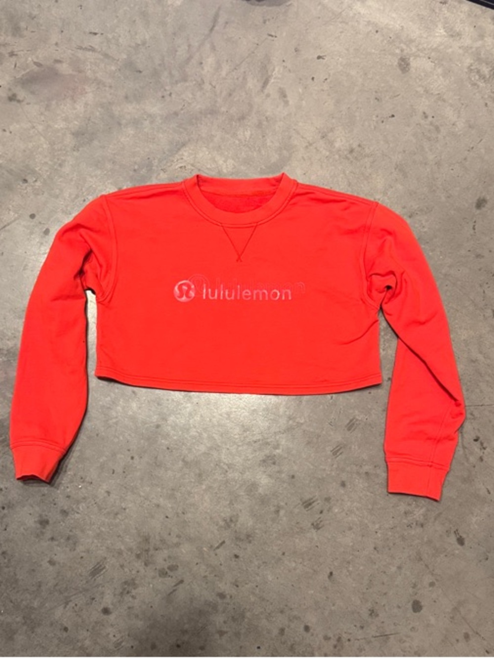 lululemon athletica Cropped Crewneck Sweatshirt - Red